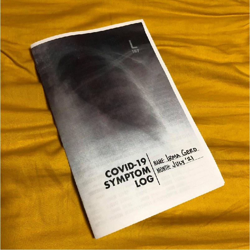 photo of zine: title below chest x-ray