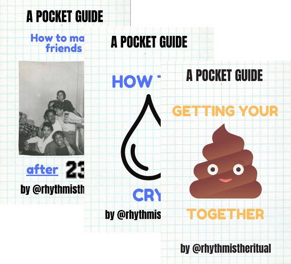 zine cover: A Pocket Guide to Getting Your [poop emoji] together