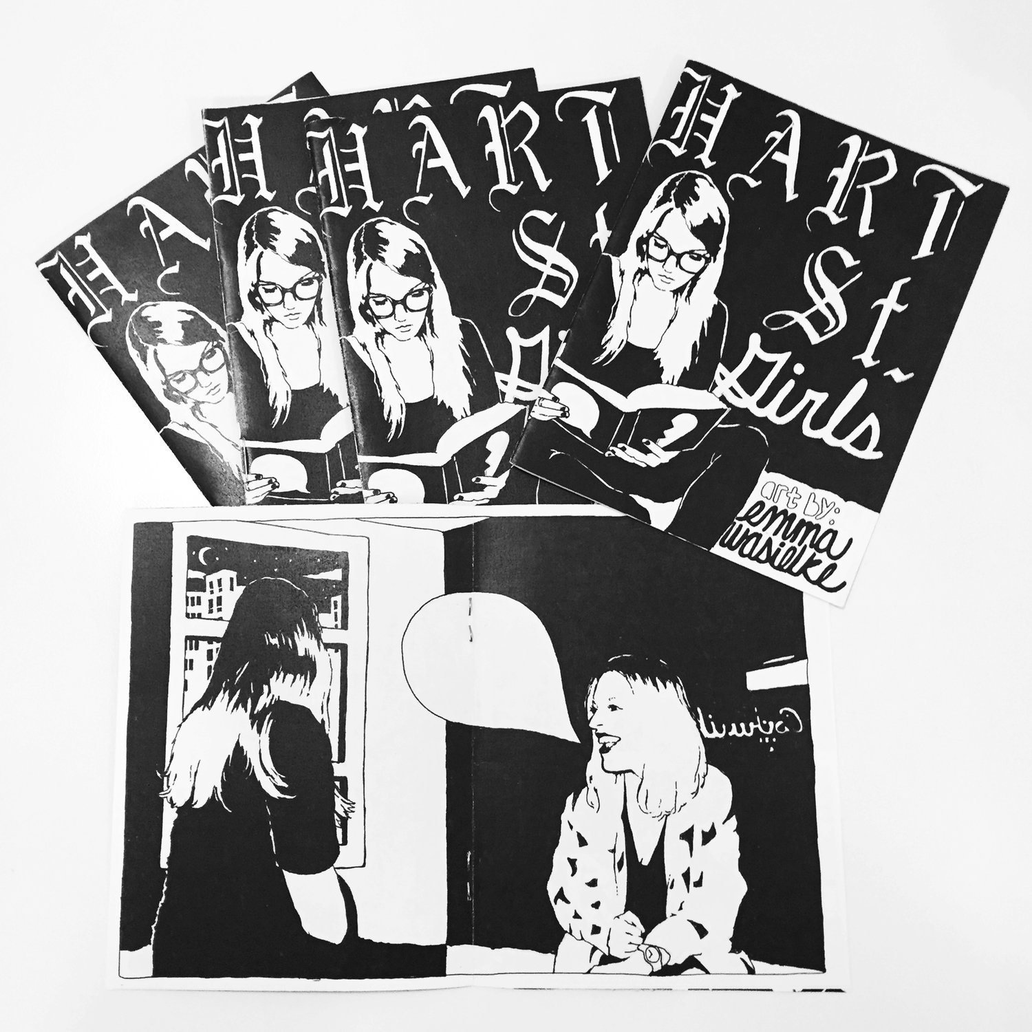 zine pages: Hart St. Girls