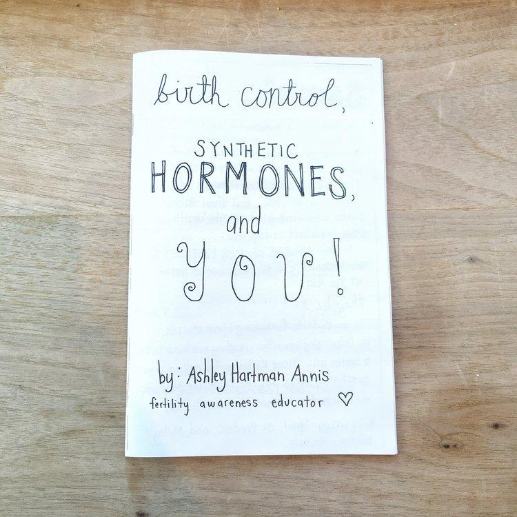 zine cover: Birth Control, Synthetic Hormones, and You
